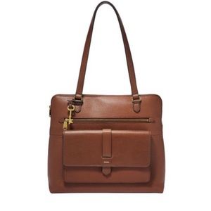 Fossil Leather Tote